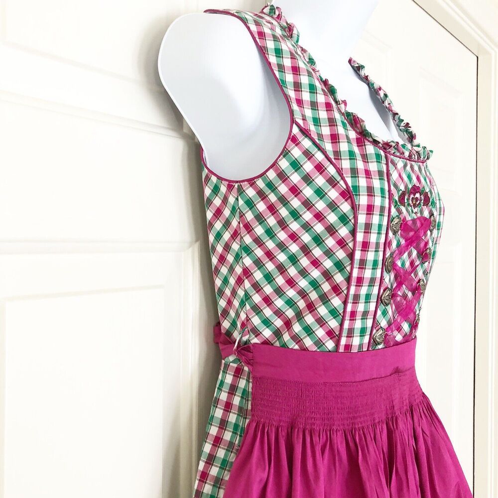 Pink and Green Women’s Dress - Picture 3 of 12